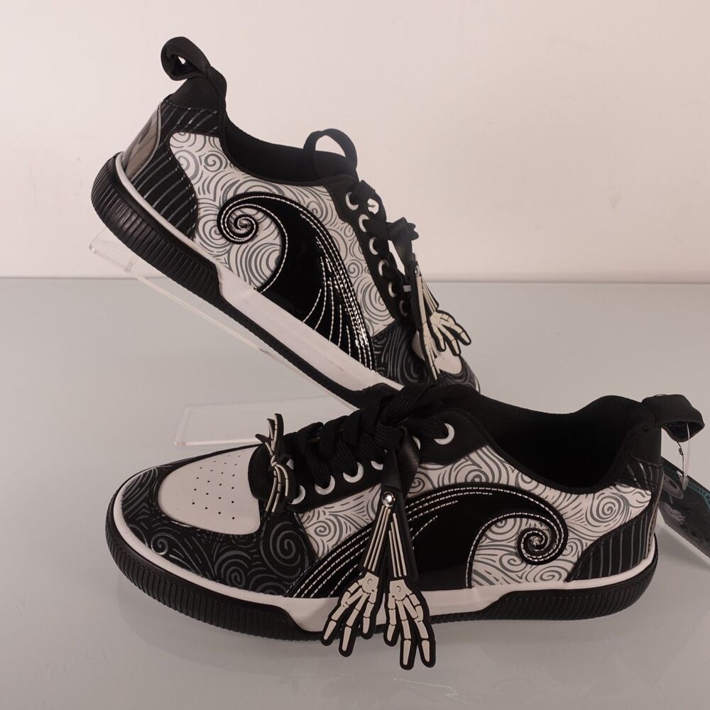 Disney Nightmare Before Christmas Jack Skellington Shoes Mens Sz 8 Ground Up New